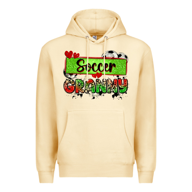 Soccer Granny With Leopard Premium Hoodie by Zillion Design Studio | Teevron
