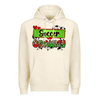Tofu soccer granny with leopard Premium Hoodie - Zillion Design Studio