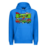 True Royal soccer granny with leopard Premium Hoodie - Zillion Design Studio