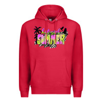 Cardinal hot girl summer with palms Premium Hoodie - texasbilliewilder