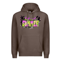 Coffee hot girl summer with palms Premium Hoodie - texasbilliewilder