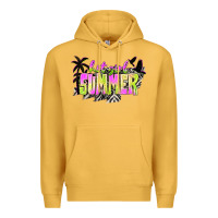 Mustard hot girl summer with palms Premium Hoodie - texasbilliewilder