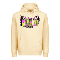 Pina Colada hot girl summer with palms Premium Hoodie - texasbilliewilder
