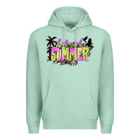 Seafoam hot girl summer with palms Premium Hoodie - texasbilliewilder