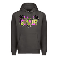 Smoke hot girl summer with palms Premium Hoodie - texasbilliewilder