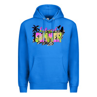 True Royal hot girl summer with palms Premium Hoodie - texasbilliewilder