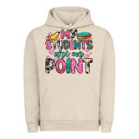 Pigment French Oak my students are on point Urban Hoodie - Zillion Design Studio