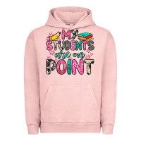 Pigment Salmon my students are on point Urban Hoodie - Zillion Design Studio