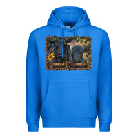 True Royal western black angus cattle and calf with leopard Premium Hoodie - RanaPortraitStore