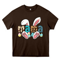Chocolate Brown mama easter Heavy Core Tee - LillyAllenDesigns