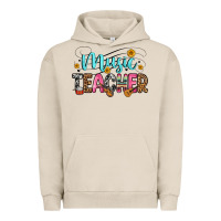 Pigment French Oak music teacher Urban Hoodie - Zillion Design Studio