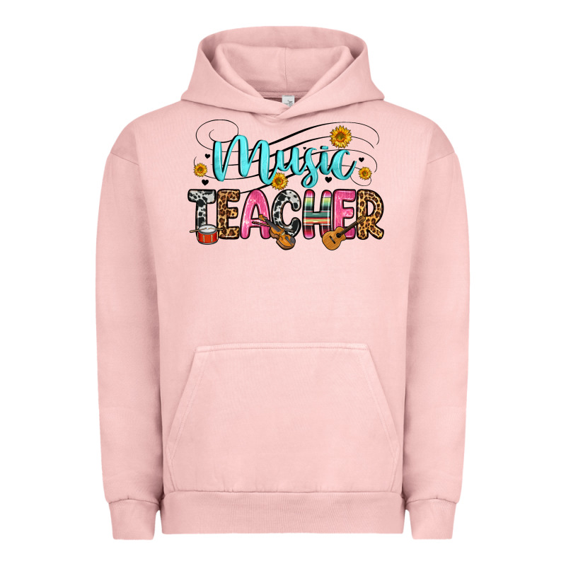 Music Teacher Urban Hoodie by Zillion Design Studio | Teevron