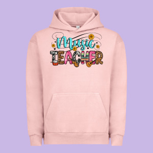Music Teacher Urban Hoodie Designed By Zillion Design Studio