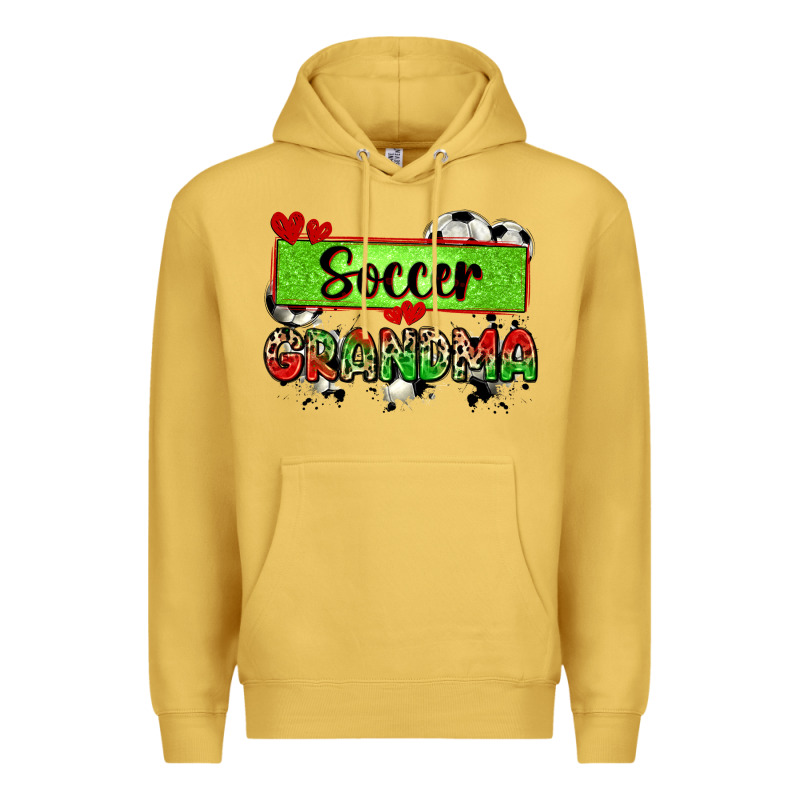 Soccer Grandma With Leopard Premium Hoodie by Zillion Design Studio | Teevron
