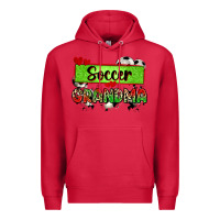 Cardinal soccer grandma with leopard Premium Hoodie - Zillion Design Studio