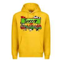 Lemon soccer grandma with leopard Premium Hoodie - Zillion Design Studio