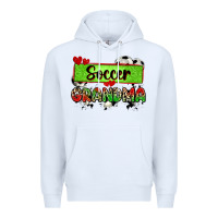 White soccer grandma with leopard Premium Hoodie - Zillion Design Studio