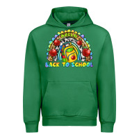 Emerald hello back to school rainbow Urban Hoodie - texasbilliewilder