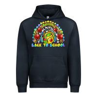 Navy hello back to school rainbow Urban Hoodie - texasbilliewilder