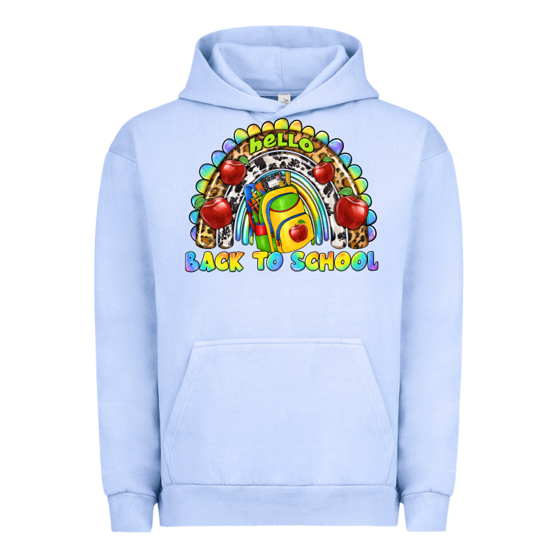 Hello Back To School Rainbow Urban Hoodie by texasbilliewilder | Teevron