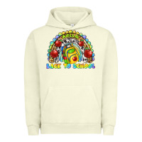 Pigment Pistachio hello back to school rainbow Urban Hoodie - texasbilliewilder
