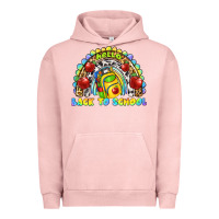Pigment Salmon hello back to school rainbow Urban Hoodie - texasbilliewilder