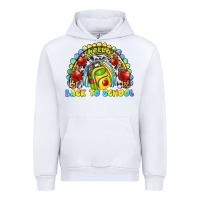 White hello back to school rainbow Urban Hoodie - texasbilliewilder