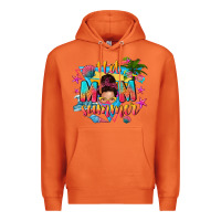 Carrot hot mom summer with messy bun Premium Hoodie - texasbilliewilder