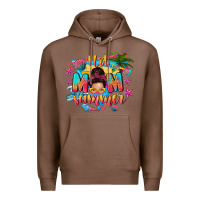 Chestnut hot mom summer with messy bun Premium Hoodie - texasbilliewilder