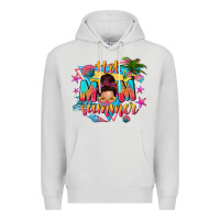 Dove Grey hot mom summer with messy bun Premium Hoodie - texasbilliewilder