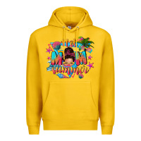 Lemon hot mom summer with messy bun Premium Hoodie - texasbilliewilder