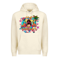Sandshell hot mom summer with messy bun Premium Hoodie - texasbilliewilder