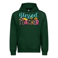 Forest Green blessed teacher Urban Hoodie - Zillion Design Studio