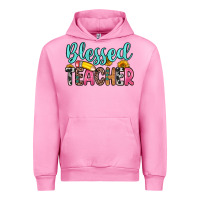 Fuchsia Pink blessed teacher Urban Hoodie - Zillion Design Studio
