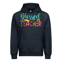Navy blessed teacher Urban Hoodie - Zillion Design Studio