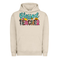 Pigment French Oak blessed teacher Urban Hoodie - Zillion Design Studio