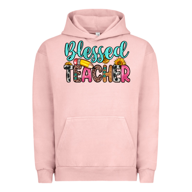 Blessed Teacher Urban Hoodie by Zillion Design Studio | Teevron
