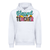 White blessed teacher Urban Hoodie - Zillion Design Studio