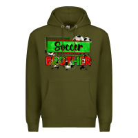Army Green soccer brother Premium Hoodie - Zillion Design Studio