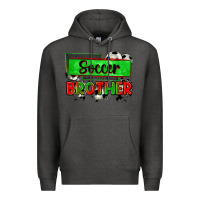 Charcoal Heather soccer brother Premium Hoodie - Zillion Design Studio
