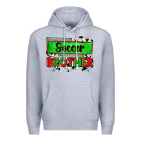 Heather Grey soccer brother Premium Hoodie - Zillion Design Studio