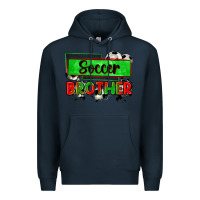 Navy soccer brother Premium Hoodie - Zillion Design Studio