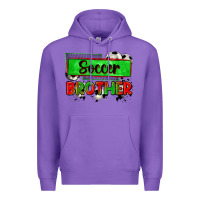 Purple soccer brother Premium Hoodie - Zillion Design Studio