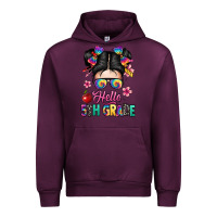 Mauve Wine hello fifth grade Urban Hoodie - texasbilliewilder