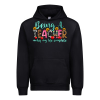 Black being a teacher makes my life complete Urban Hoodie - Zillion Design Studio