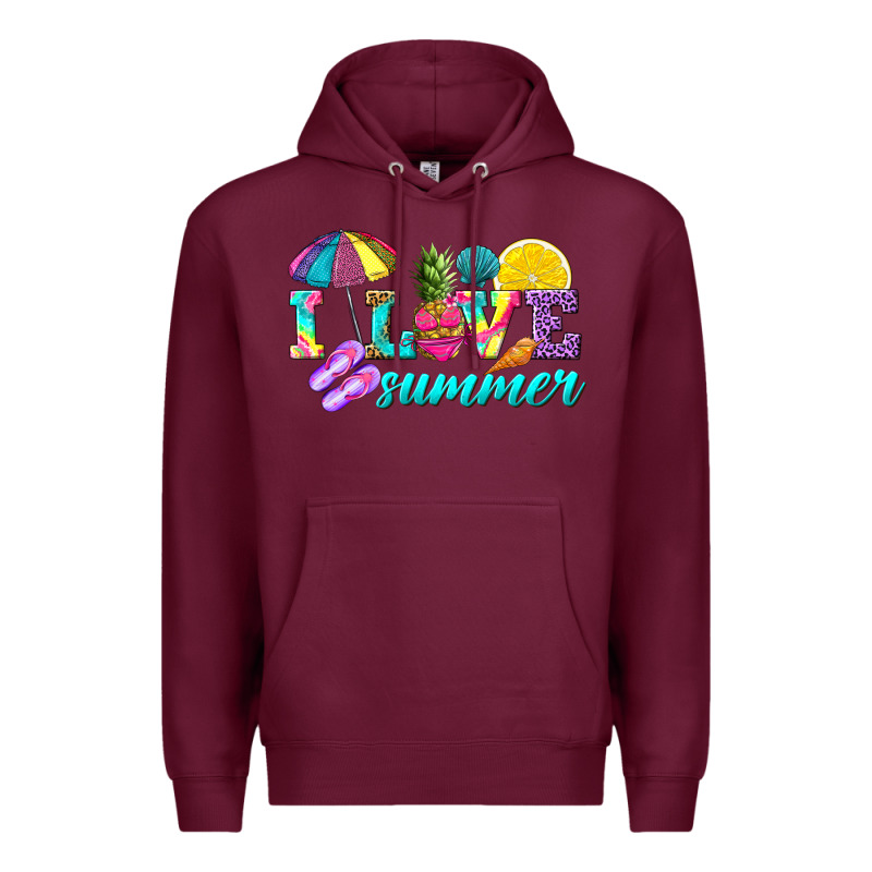 I Love Summer Premium Hoodie by texasbilliewilder | Teevron