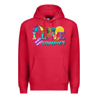 Cardinal i love summer Premium Hoodie - texasbilliewilder