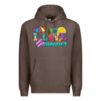 Coffee i love summer Premium Hoodie - texasbilliewilder