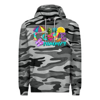 Slate Camo i love summer Premium Hoodie - texasbilliewilder