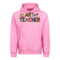 Fuchsia Pink art teacher Urban Hoodie - Zillion Design Studio